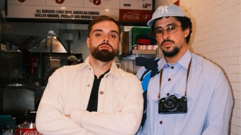 Ibai Llanos junto a Bad Bunny en una colaboración.