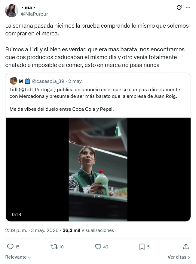 Mala calidad de Lidl