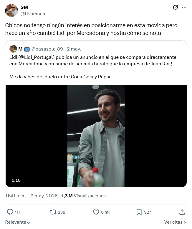 Opinión Lidl contra Mercadona